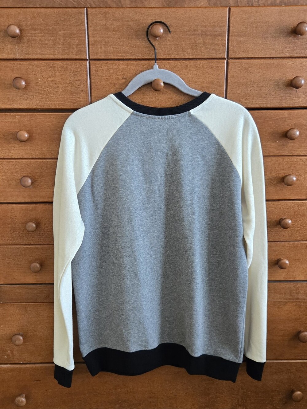 Zara Colorblock Crewneck Sweatshirt Sz Medium - Picture 2 of 3
